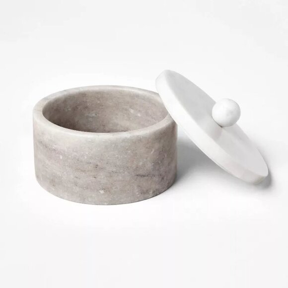 Round Marble Decorative Box - Designed with Studio McGee solofficialkw.com